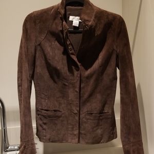 Brown suede jacket